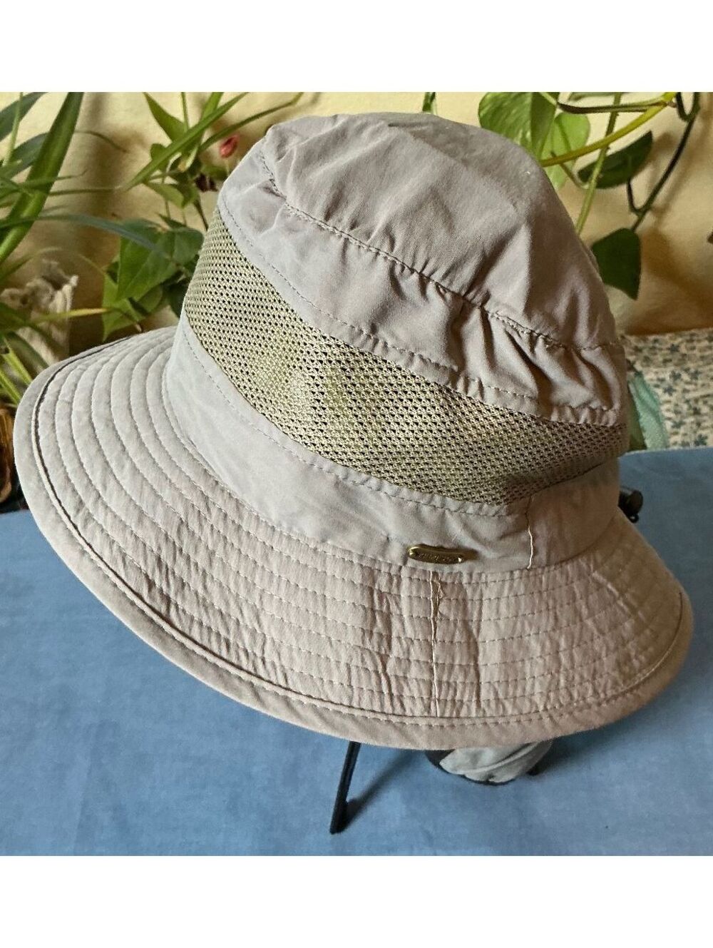 Stetson Hat Boonie Strap Back Men's Large No Fly Zone Mesh UPF 50+ fishing